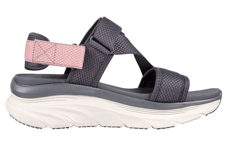 Order (W) Skechers Relaxed Fit D'Lites Walker Sandal 'Kelabu Merah Jambu' 119302-GYPR