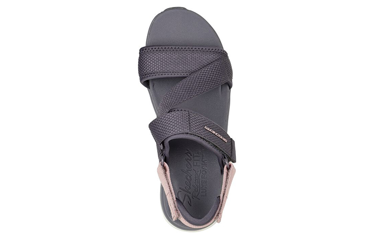 Lookbook (Women) Skechers Relaxed Fit D'Lites Walker Sandal 'Grey Pink' 119302-GYPR
