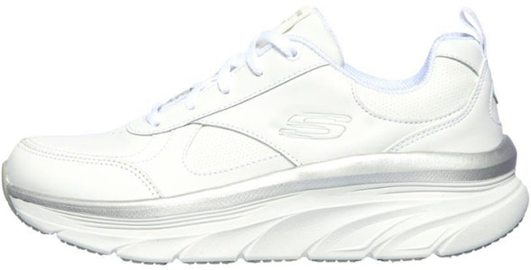Skechers Relaxed Fit D'lux Walker 時尚百搭 低筒休閒跑步鞋 女款 白銀色 Buy Skechers Relaxed Fit D'lux Walker 時尚百搭 低筒休閒跑步鞋 女款 白銀色
