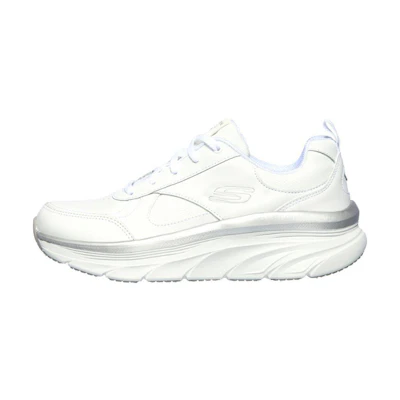 (W) Skechers Relaxed Fit D'lux Walker 'White Silver'