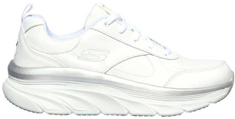 (W) Skechers Relaxed Fit D'lux Walker 'Blanco Plata' 149312-WSL Order (W) Skechers Relaxed Fit D'lux Walker 'Blanco Plata' 149312-WSL