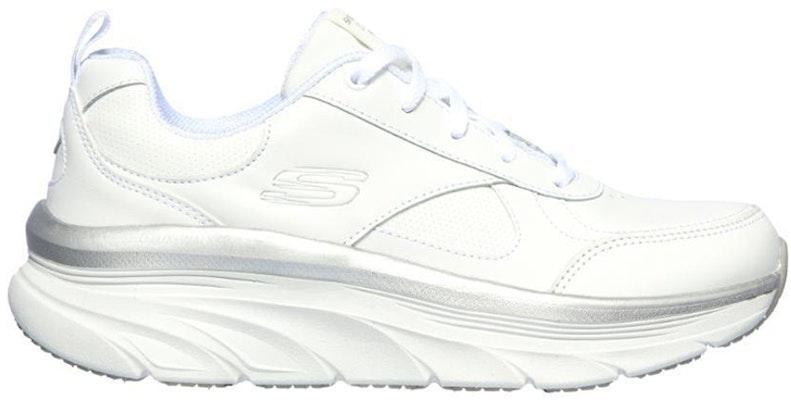 (W) Skechers Relaxed Fit D'lux Walker 'Blanco Plata' 149312-WSL Order (W) Skechers Relaxed Fit D'lux Walker 'Blanco Plata' 149312-WSL