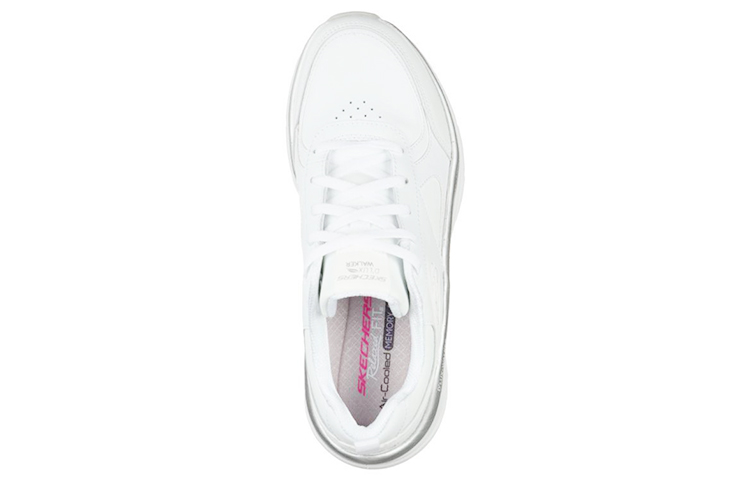 Shop (W) Skechers Relaxed Fit D'lux Walker 'Blanco Plata' 149312-WSL