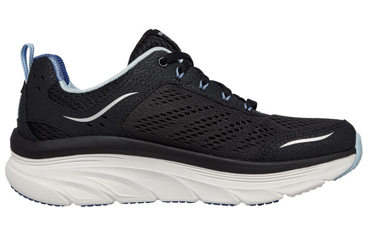 Order (W) Skechers Relaxed Fit DLux Walker 'Hitam Biru' 149023-BKLB