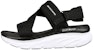 (W) Skechers Relaxed Fit D'LUX Walker 'Kind Mind Hitam Putih' 119302-BKW