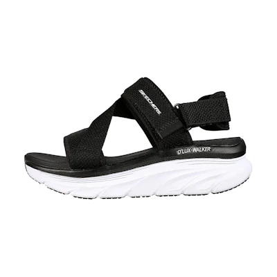 (W) Skechers Relaxed Fit DLux Walker 'Kind Mind Black White'