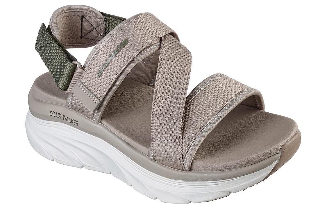 Lookbook (Women) Skechers Relaxed Fit DLux Walker 'Kind Mind Light Brown' 119302-TPOL
