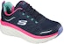 (W) Skechers Relaxed Fit DLux Walker Kasut Lari Rendah Biru/Pink 149023-NVMT