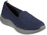 (W) Skechers Seager Cup-Fireworks Kasut 'Biru Kelabu' 158471-NVY