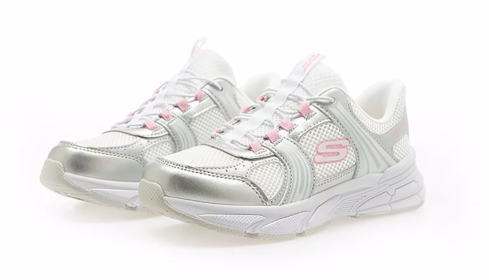 (W) Skechers Retro-Graph Sneakers Platina Metaal 319078LWSPK Order (W) Skechers Retro-Graph Sneakers Platina Metaal 319078LWSPK