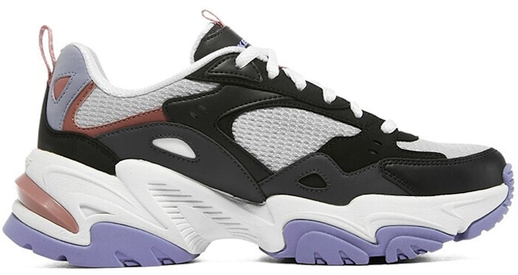 Skechers 休閒復古老爹鞋 女款 黑白紫 Order Skechers 休閒復古老爹鞋 女款 黑白紫