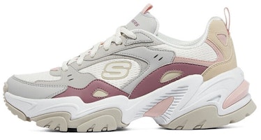 (Women) Skechers Stamina V2 'Light Gray White Red' 149909-LGMT (Women) Skechers Stamina V2 'Light Gray White Red' 149909-LGMT