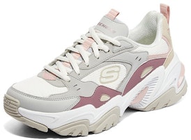 (W) スケッチャーズ スタミナV2 ライトグレー/白/赤 149909-LGMT Lookbook (W) スケッチャーズ スタミナV2 ライトグレー/白/赤 149909-LGMT