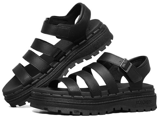 (Women) Skechers Retro Chunky Sandal 'Black' 163085-BBK Lookbook (Women) Skechers Retro Chunky Sandal 'Black' 163085-BBK