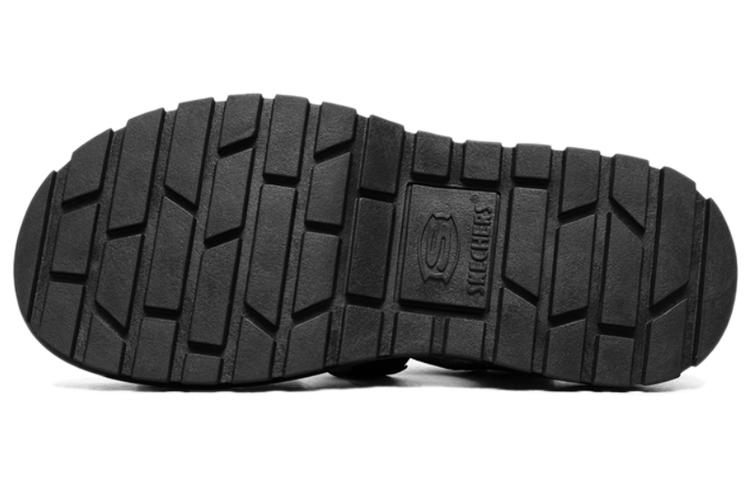 Shop (W) Skechers 复古厚底凉鞋“黑色” 163085-BBK