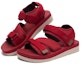 Lookbook (W) Skechers Rise 'Sandal Keselesaan Lembut Merah'. 15345-RED