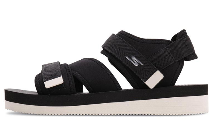 (Women) Skechers Rise Sandal 'Black White' 15345-BKW