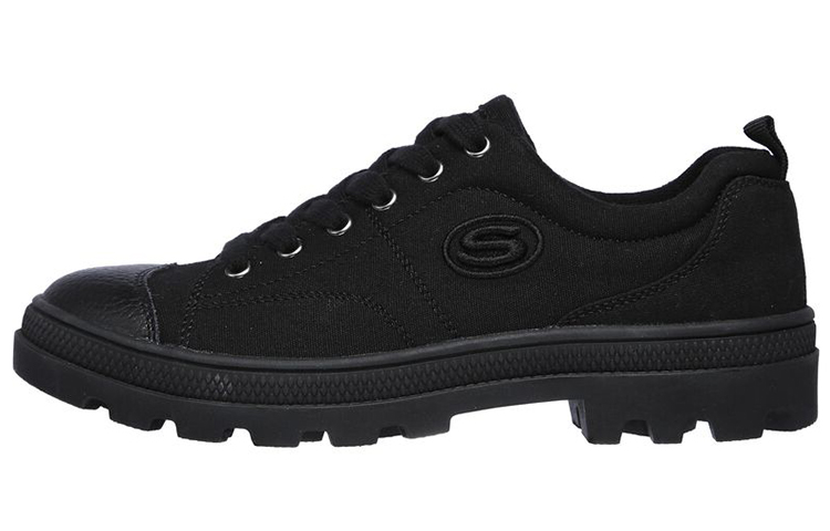 Buy (W) 스케쳐스 로디스 블랙 캔버스 로우 74370-BBK