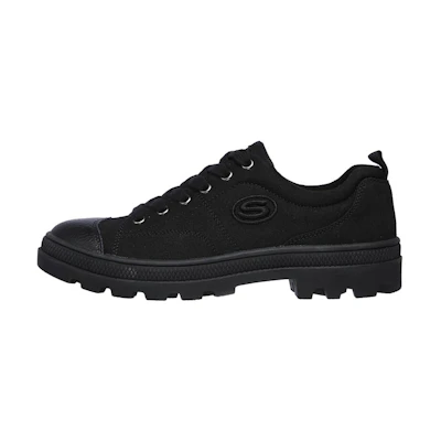(W) Skechers Roadies 'Black Canvas Low'