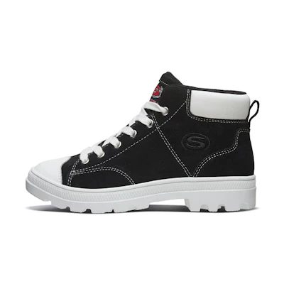 (W) Skechers Roadies 'Black Martin Boot'