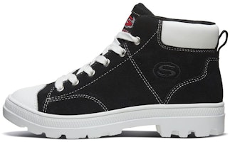 (Women) Skechers Roadies 'Black Martin Boot' 74381-BLK (Women) Skechers Roadies 'Black Martin Boot' 74381-BLK