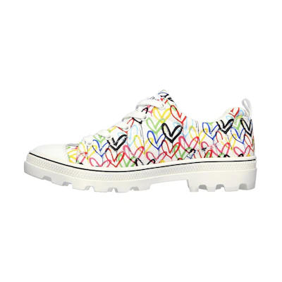 (W) Skechers JGoldcrown Roadies - Hashtag Love 'White'