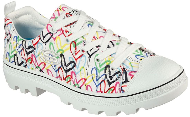 (W) Skechers JGoldcrown x Roadies - Hashtag Love 'Putih' 155505-WMLT Lookbook (W) Skechers JGoldcrown x Roadies - Hashtag Love 'Putih' 155505-WMLT