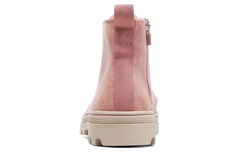 Shop Skechers Roadies 防滑耐磨 高筒 帆布鞋 女款 玫瑰紅