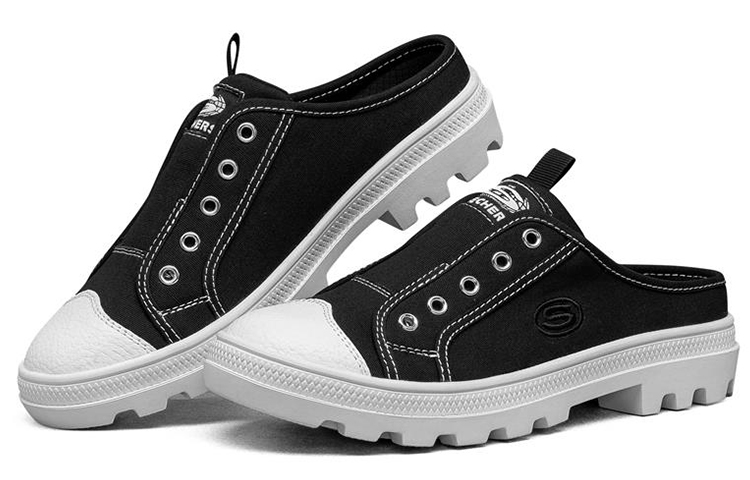 Lookbook (W) Skechers Roadies 'Slip-On Kasual Sukan Hitam' 155342-BLK