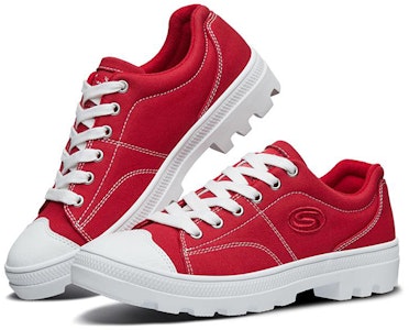 (W) 斯凯奇 Roadies 低帮帆布鞋‘红色’ 74370-RED Lookbook (W) 斯凯奇 Roadies 低帮帆布鞋‘红色’ 74370-RED