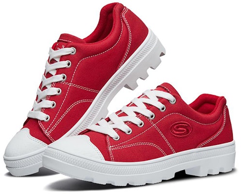 (W) Skechers Roadies Kasut Kanvas Rendah 'Merah' 74370-RED Lookbook (W) Skechers Roadies Kasut Kanvas Rendah 'Merah' 74370-RED