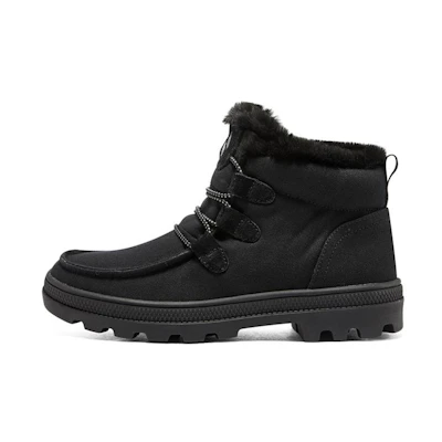 (W) Skechers Roadies High-Top 'Outdoor Fleece Black'