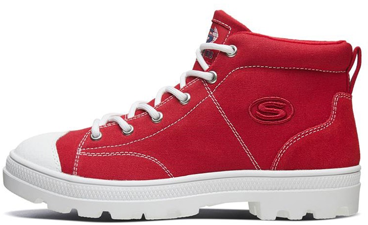women-skechers-roadies-high-top-canvas-red-74380-red