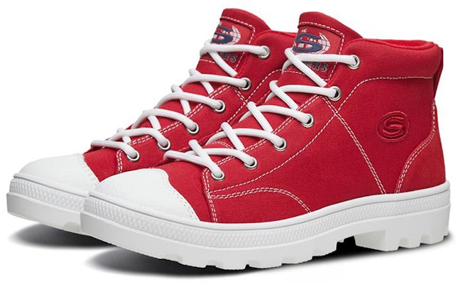 (W) Kasut Skechers Roadies High Gang Canvas Merah 74380-RED Lookbook (W) Kasut Skechers Roadies High Gang Canvas Merah 74380-RED