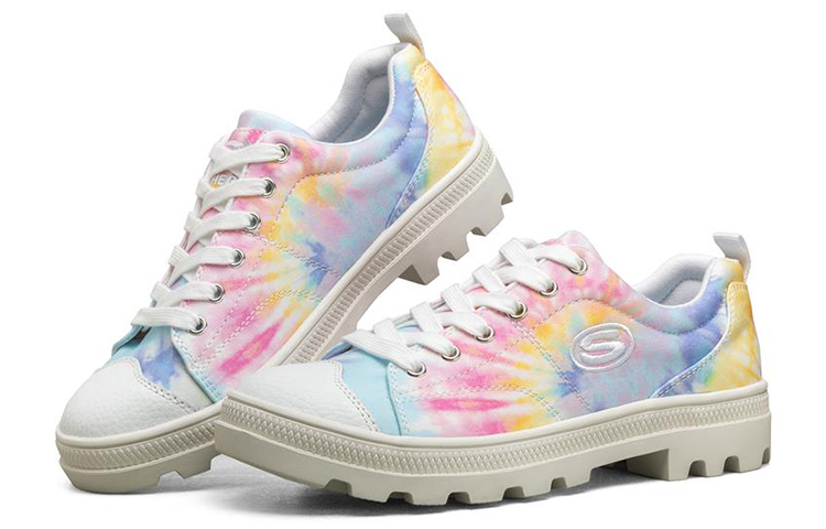 Lookbook (W) Skechers Roadies Lage Canvas Schoenen Multicolor ''Multi-Color Wit'' 155092-WMLT