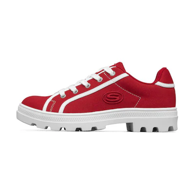 (W) Skechers Roadies Low 'Red White'