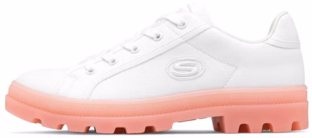 (Women) Skechers Roadies Low-Top Sneakers White/Pink 155114-WLPK (Women) Skechers Roadies Low-Top Sneakers White/Pink 155114-WLPK