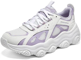 Lookbook Skechers Rover X 啵啵熊 防滑耐磨 低筒 爸爸鞋 女款 白紫