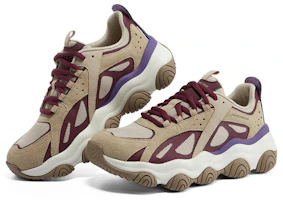 Lookbook Skechers Rover X 啵啵熊啵啵小火熊 時尚低筒老爹鞋 女款 紅棕色