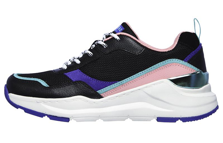 (Women) Skechers Rovina Low-Top Black/Purple 155011-BKPR