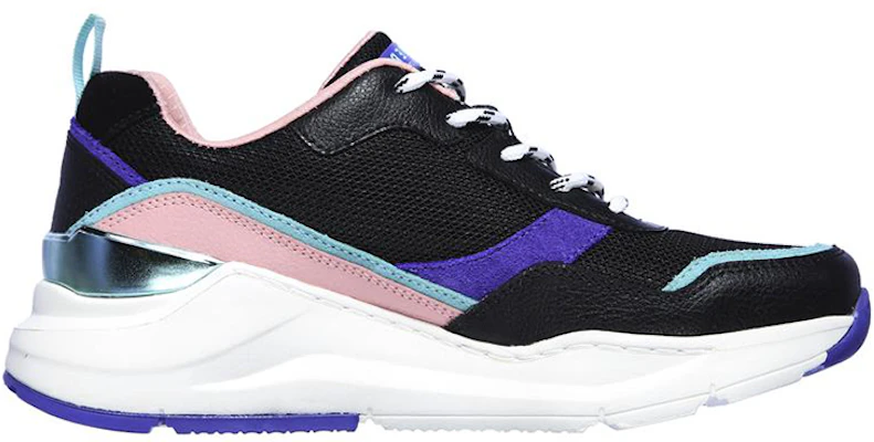 (W) Skechers Rovina Low-Top Nero/Viola 155011-BKPR Order (W) Skechers Rovina Low-Top Nero/Viola 155011-BKPR