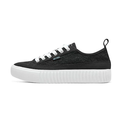 (W) Skechers Royal Kiss 'Black White'