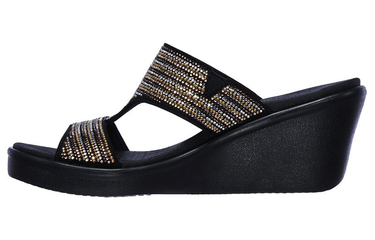(Women) Skechers Rumble On-Bling Gal 'Black Gold' 119001-BKMT
