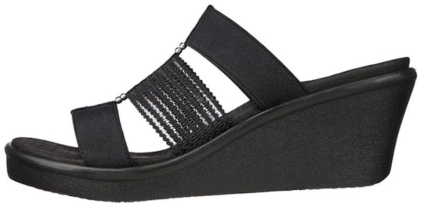 Skechers Rumble On-Casual Moments 坡跟休閒拖鞋 女款 黑 Buy Skechers Rumble On-Casual Moments 坡跟休閒拖鞋 女款 黑