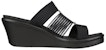 (W) Skechers Rumble On-Casual Moments 'Black Wedge Slide' Kasut Selipar Wedge Hitam 119262-BLK