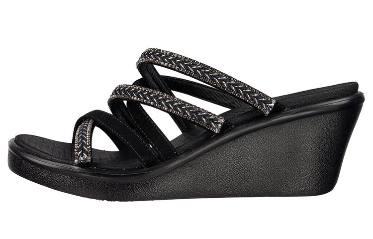 (Women) Skechers Rumble On-Night Out 'Black Slope' 119149-BLK