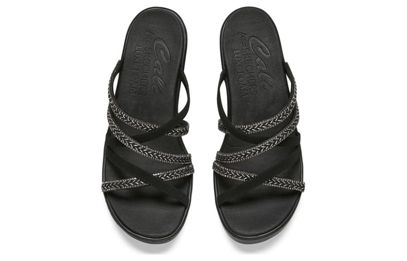 Lookbook (W) Skechers Rumble On-Night Out 'Hitam Slope' 119149-BLK