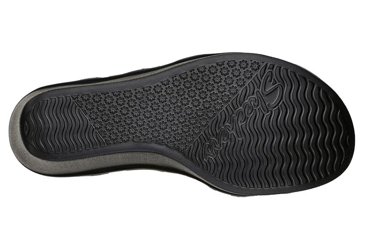 Shop (W) Skechers Rumble On-Night Out 'Hitam Slope' 119149-BLK