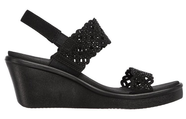 Order (W) (レディース) スケッチャーズ ランブルオン-サシーデイズ 'オールブラック' 119147-BBK 119147-BBK