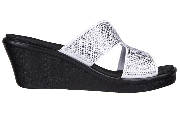 Order (W) Skechers Rumble On-Too Haute Sandali Donna. 119261-WHT